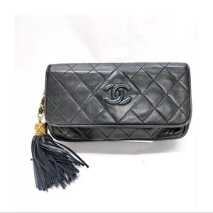 ❌SOLD❌Chanel Clutch Bag Clutch Black Leather 2752276